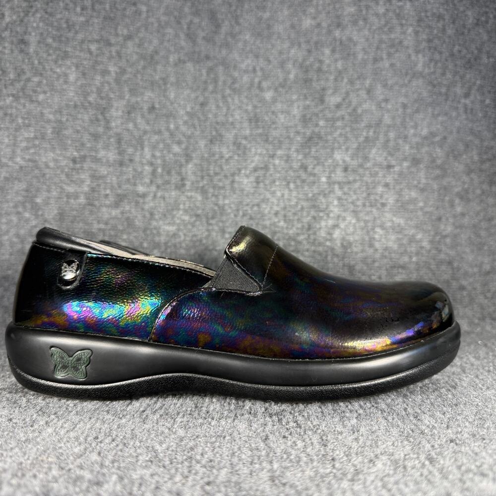 Alegria Womens Keli Slickery Patent Leather Slip On Comfort Shoes Size 39 US 9